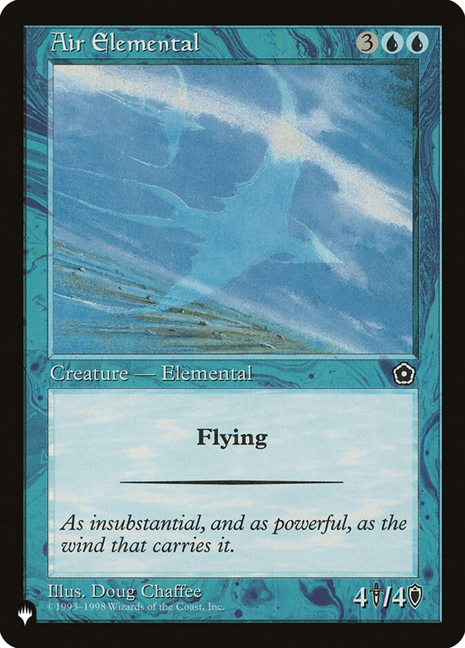 Air Elemental [La liste] 