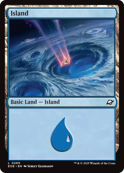Island (0269) (Edge of Eternities) Near Mint Foil - Nick Nack's Full Frontal Attack