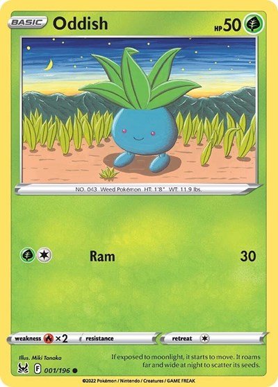 Oddish (SWSH11: Lost Origin) Near Mint - Nick Nack's Full Frontal Attack
