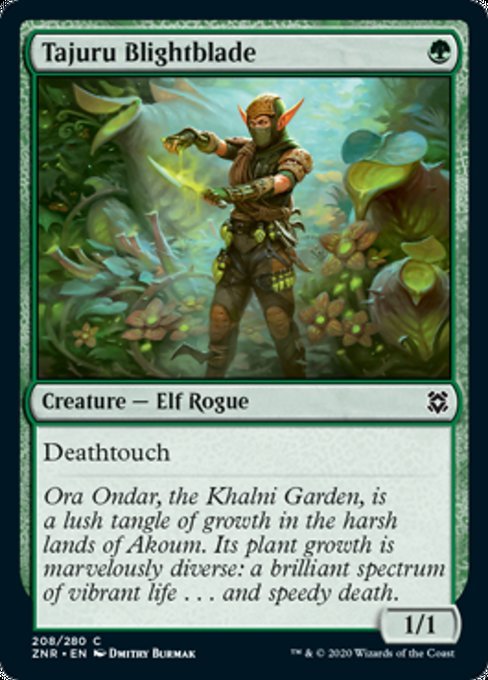 Tajuru Blightblade (Zendikar Rising) Near Mint - Nick Nack's Full Frontal Attack