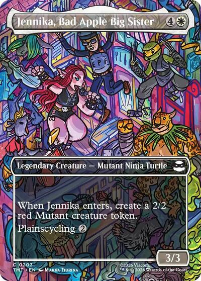 Jennika, Bad Apple Big Sister (Borderless) (Teenage Mutant Ninja Turtles) Near Mint Foil