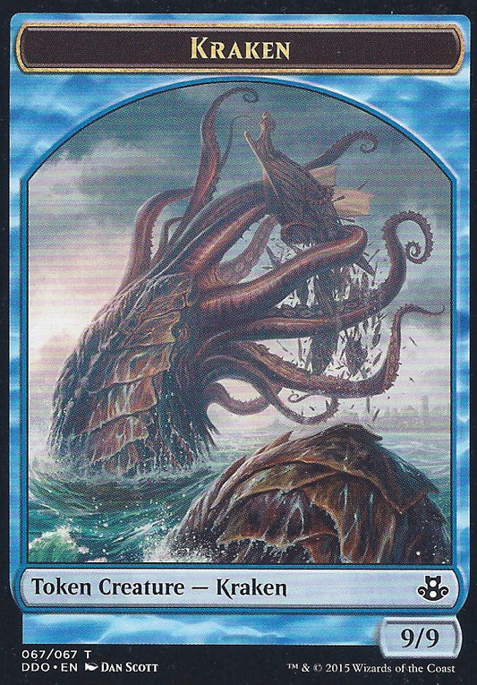 Kraken Token (Duel Decks: Kiora vs Elspeth) Near Mint