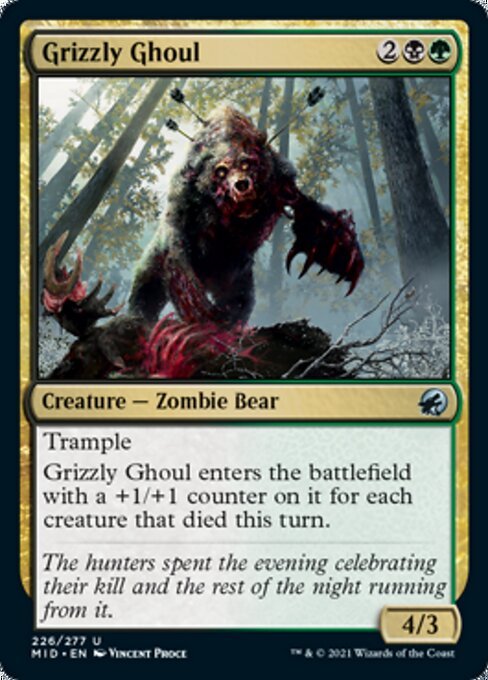 Grizzly Ghoul (Innistrad: Midnight Hunt) Near Mint - Nick Nack's Full Frontal Attack
