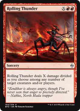 Rolling Thunder (Battle for Zendikar) Near Mint - Nick Nack's Full Frontal Attack