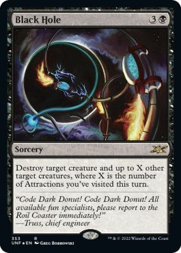 Black Hole (Galaxy Foil) (Unfinity) Near Mint Foil - Nick Nack's Full Frontal Attack