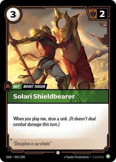 Solari Shieldbearer (Origins) Near Mint - Nick Nack's Full Frontal Attack