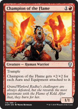 Champion of the Flame (Dominaria) Near Mint - Nick Nack's Full Frontal Attack