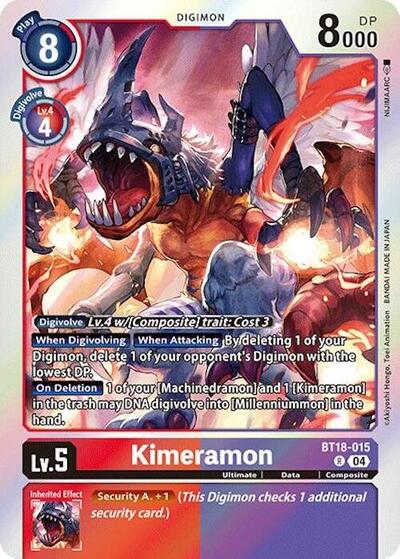 Kimeramon BT18-015 (Release Special Booster 2.0) Near Mint Foil