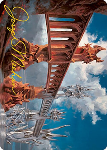 Silverbluff Bridge Art Card (Signature dorée) [Modern Horizons 2 Art Series] 