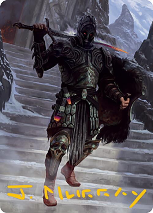 Dakkon, Shadow Slayer Art Card (49) (Firma con sello dorado) [Modern Horizons 2 Art Series] 