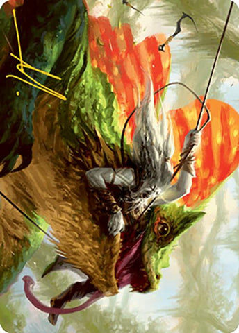 Capturado por Lagacs Art Card (Firma con sello dorado) [Modern Horizons 2 Art Series] 