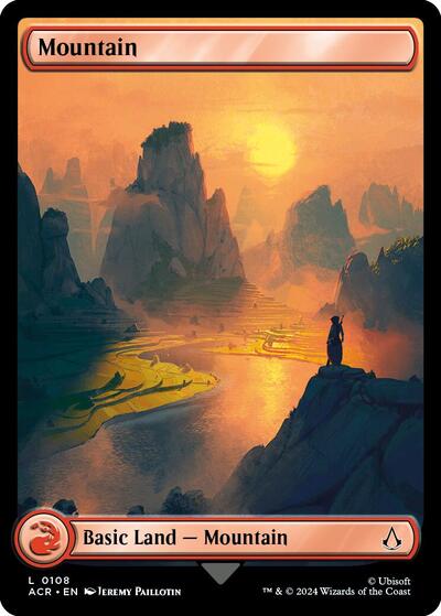 Mountain (0108) (Universes Beyond: Assassin's Creed) Near Mint - Nick Nack's Full Frontal Attack