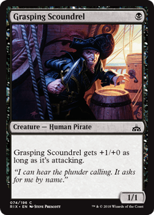 Grasping Scoundrel (Rivals of Ixalan) Near Mint - Nick Nack's Full Frontal Attack