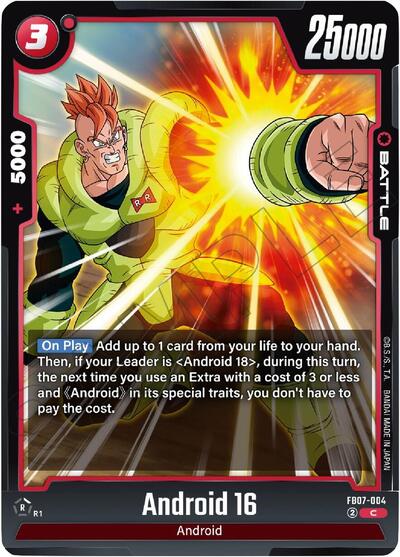 Android 16 (Wish For Shenron) Near Mint - Nick Nack's Full Frontal Attack