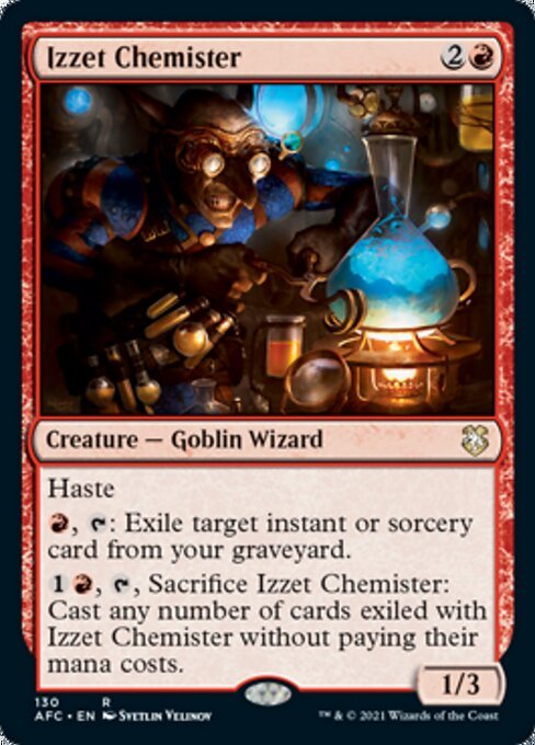 Izzet Chemister (Commander 2021 Forgotten Realms) Near Mint - Nick Nack's Full Frontal Attack