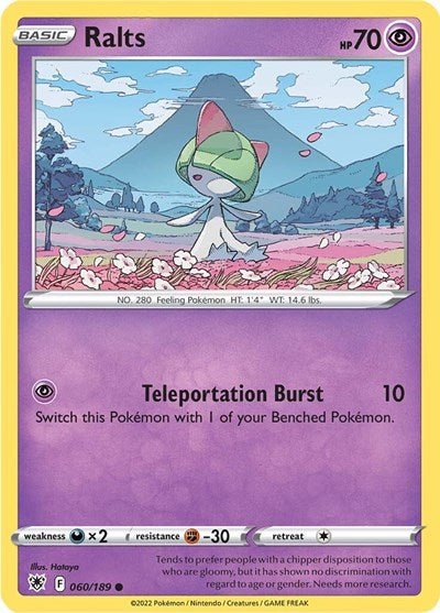 Ralts (SWSH10: Astral Radiance) Near Mint - Nick Nack's Full Frontal Attack