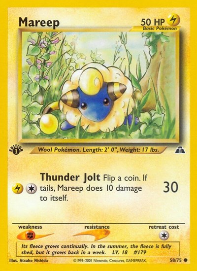 Mareep (Neo Discovery) Light Play 1st Edition