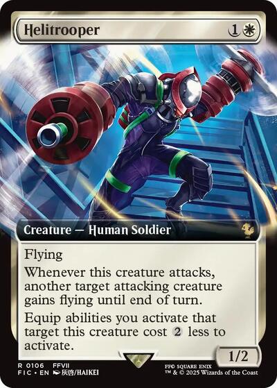 Helitrooper (Extended Art) (Commander: FINAL FANTASY) Near Mint - Nick Nack's Full Frontal Attack