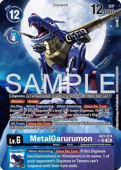 MetalGarurumon (Alternate Art) (Advanced Booster Digimon Generation) Near Mint Foil