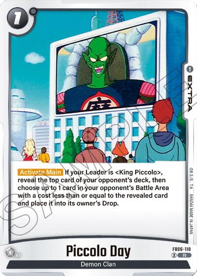 Piccolo Day (Rivals Clash) Near Mint Holofoil - Nick Nack's Full Frontal Attack