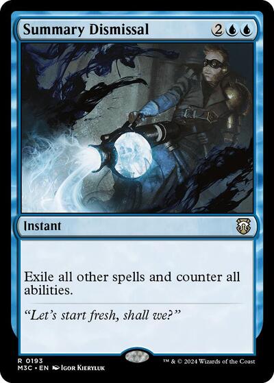 Summary Dismissal (Commander: Modern Horizons 3) Near Mint - Nick Nack's Full Frontal Attack