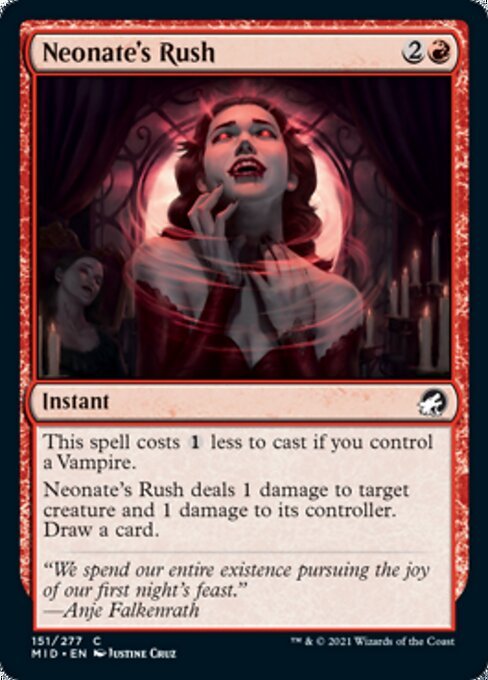 Neonate's Rush (Innistrad: Midnight Hunt) Near Mint - Nick Nack's Full Frontal Attack