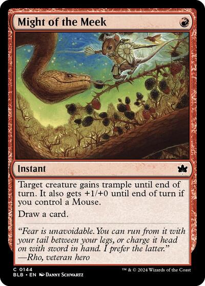 Might of the Meek (Bloomburrow) Near Mint