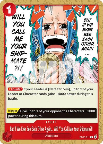 But If We Ever See Each Other Again... Will You Call Me Your Shipmate?!! (Extra Booster: One Piece Heroines Edition) Near Mint - Nick Nack's Full Frontal Attack