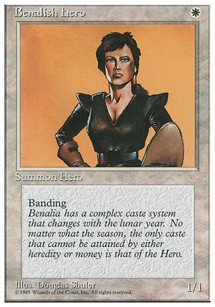 Benalish Hero (4th Edition) Light Play - Nick Nack's Full Frontal Attack