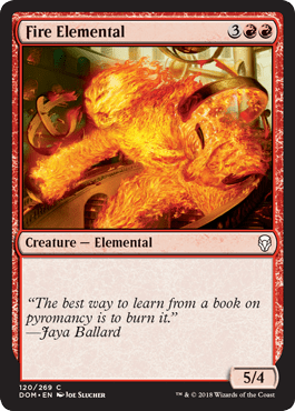 Fire Elemental (Dominaria) Near Mint - Nick Nack's Full Frontal Attack