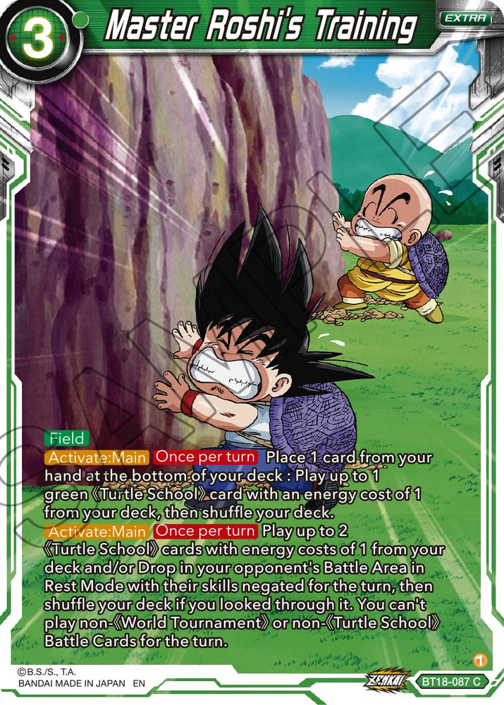 Formation de Maître Roshi (BT18-087) [Dawn of the Z-Legends]