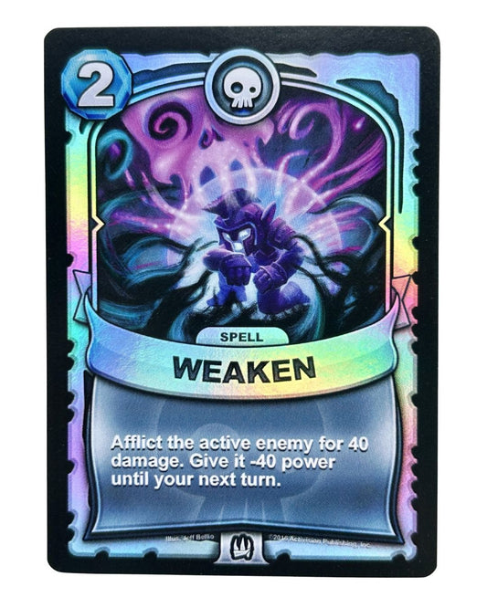 Weaken (Battlecast) (Silver Foil) - Nick Nack's Full Frontal Attack