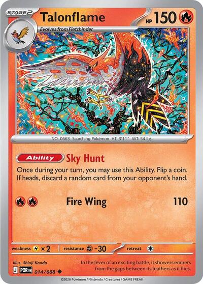 Talonflame - 014 (ME03: Perfect Order) Near Mint - Nick Nack's Full Frontal Attack