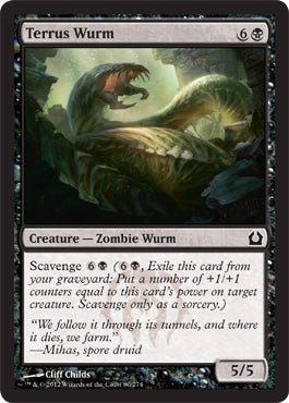 Terrus Wurm (Return to Ravnica) Near Mint - Nick Nack's Full Frontal Attack
