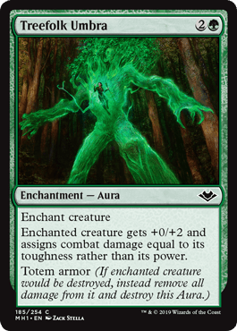 Treefolk Umbra (Modern Horizons) Near Mint - Nick Nack's Full Frontal Attack
