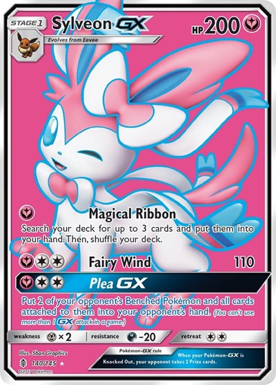 Sylveon GX (Full Art) (SM - Guardians Rising) Near Mint Holofoil
