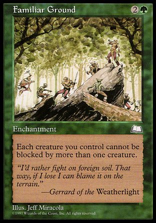 Familiar Ground (Weatherlight) Light Play - Nick Nack's Full Frontal Attack