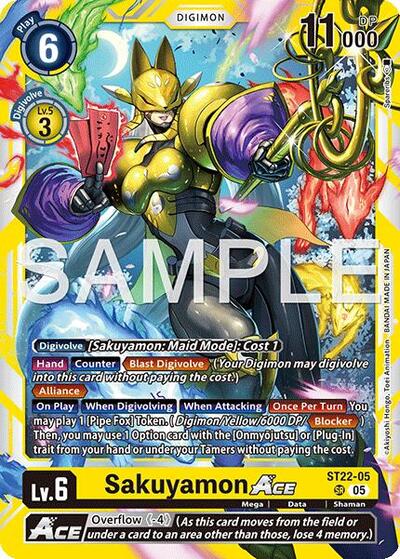 Sakuyamon ACE (Starter Deck 22: Amethyst Mandala Advanced Deck Set) Near Mint