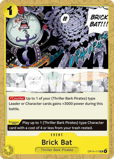 Brick Bat (The Azure Sea's Seven) Near Mint - Nick Nack's Full Frontal Attack