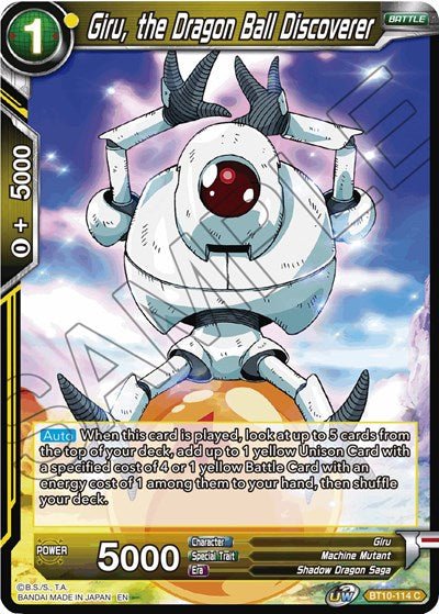 Giru, the Dragon Ball Discoverer (Rise of the Unison Warrior) Near Mint - Nick Nack's Full Frontal Attack