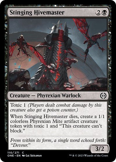 Stinging Hivemaster (Phyrexia: All Will Be One) Near Mint - Nick Nack's Full Frontal Attack
