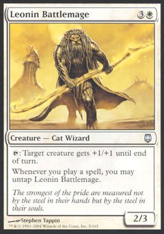 Leonin Battlemage (Darksteel) Light Play - Nick Nack's Full Frontal Attack