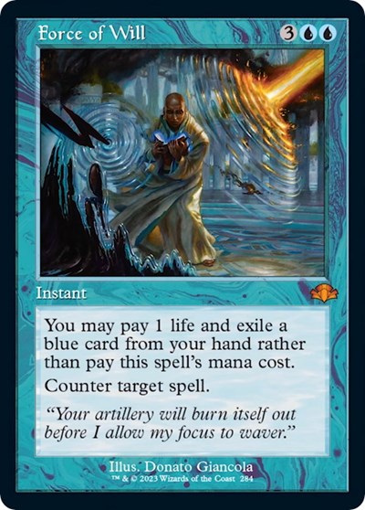 Force of Will (Retro Frame) (Dominaria Remastered) Near Mint Foil