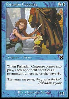 Rishadan Cutpurse (Mercadian Masques) Light Play Foil