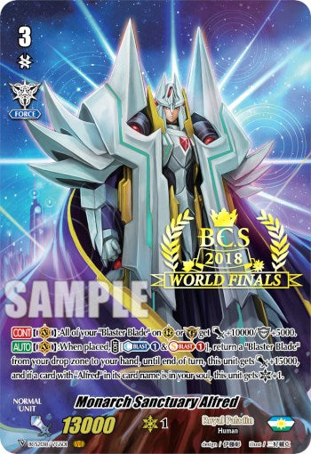 Monarch Sanctuary Alfred (2018 World Finals) (BCS2018/VGS01) [Bushiroad Event Cards]