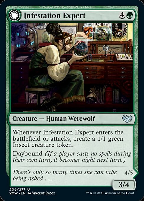 Infestation Expert / Infested Werewolf (Innistrad: Crimson Vow) Near Mint - Nick Nack's Full Frontal Attack