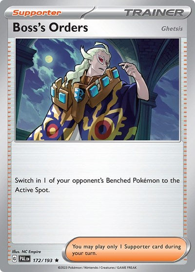 Boss's Orders - 172 (SV02: Paldea Evolved) Near Mint Holofoil