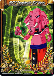 DBSCG Championship 2019 Warrior (Merit Card) - Universe 10 "Rumush" (10) [Cartes de promotion de tournoi] 