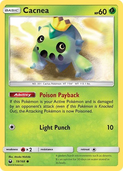 Cacnea (SM - Celestial Storm) Near Mint - Nick Nack's Full Frontal Attack