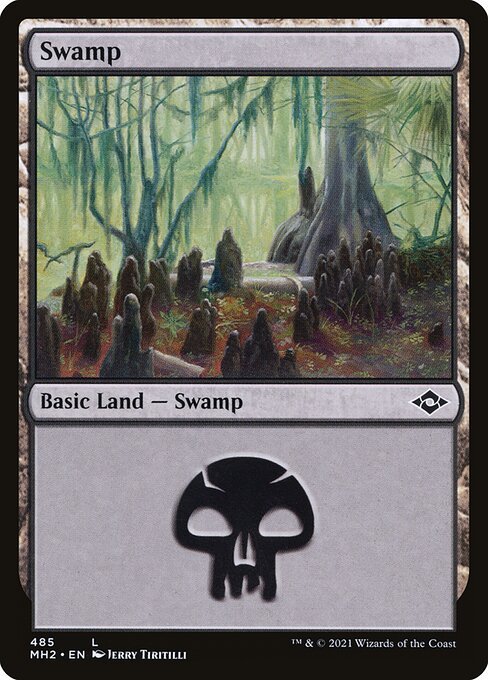 Swamp (485) (Foil Etched) (Modern Horizons 2) Near Mint Foil - Nick Nack's Full Frontal Attack